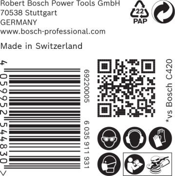 Bosch Expert Zımpara Kağıdı 93x186 120 Kum 8 Delikli 10 Lu Paket (2608901145) - 2608901145