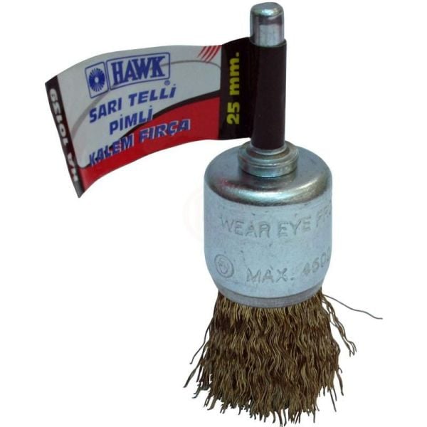 Hawk White HA10141 SARI TELLİ PİMLİ KALEM FIRÇA 17 MM - HAWK10141
