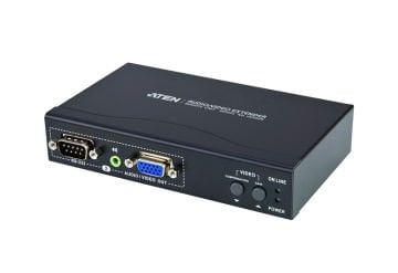 Aten Ses / Vga Görüntü Sinyalı Uzatma Cihazı, Uzak Ünite, Hoparlör Bağlantı Desteği, 150 Mt