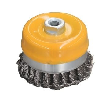 CTM Eko Burgulu Çanak Fırça (0,50 mm Burgulu Çelik Tel) 100 mm