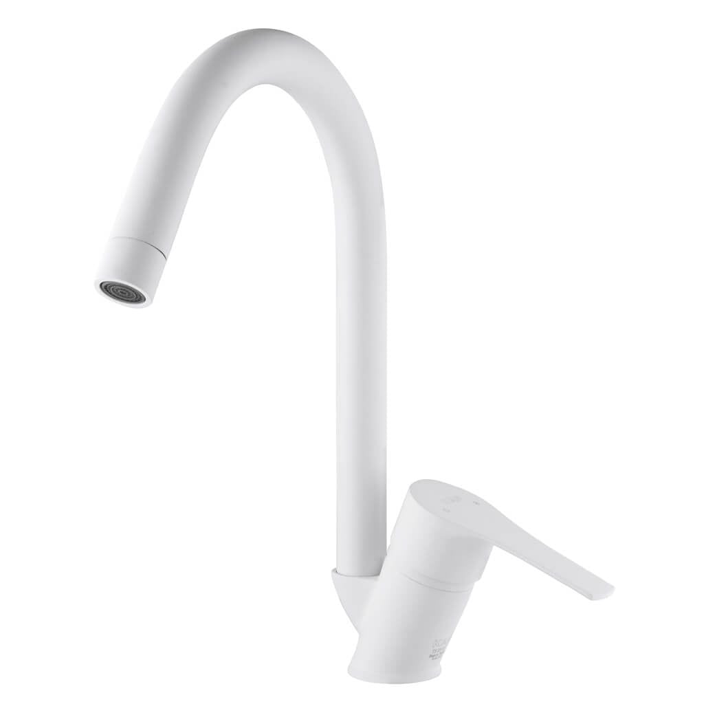 Kas Antoryum Kuğu Evye Armatürü Bianco