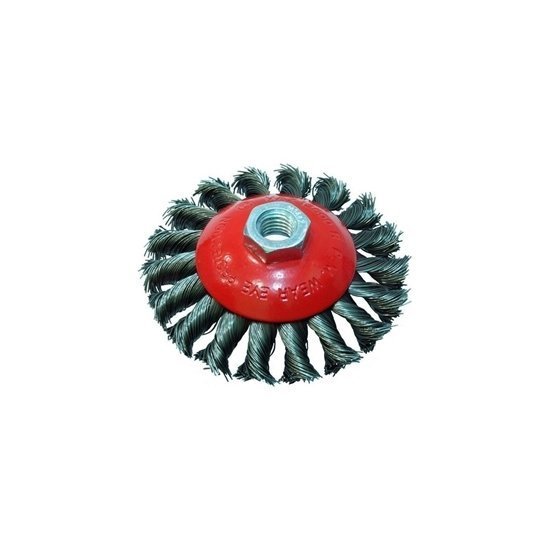 Hawk White GRİ BURMA TELLİ M14 VİDALI DAİRE FIRÇA 100 MM - HAWK10189
