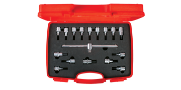 İzeltaş Lokmalı Allen Uç ve Star Torx Uç Takımı 1/2 İnç 17 Parça