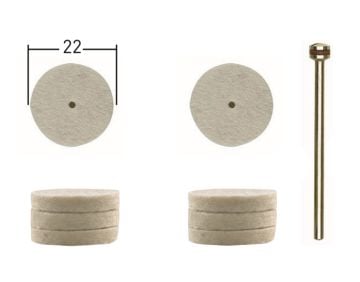 Proxxon Polisaj Keçesi 22 mm (10 Parça) (28798)