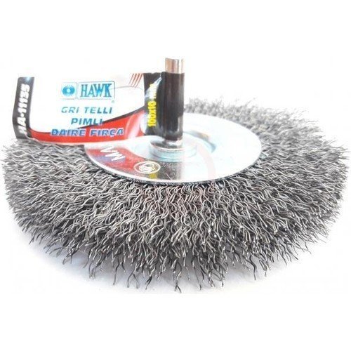 Hawk White HA11129 GRİ TELLİ PİMLİ DAİRE FIRÇA 50 MM - HAWK11129