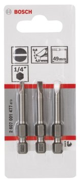 Bosch Vidalama Ucu Extra Hard S0,6x4,5x49 mm (3 Adet) - 2607001477
