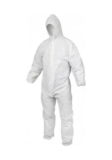 Maxsafety Tek Kullanımlık Koruyucu Tulum Macrofıt Beyaz Xxl Beden