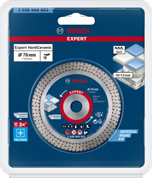 Bosch Elmas Kesme Diski Expert Hard Ceramic 76 mm - 2608900652