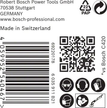 Bosch Ağ Zımpara Expert M480 Ø225 mm 180 Kum (25 Adet) Alçıpan - 2608900708