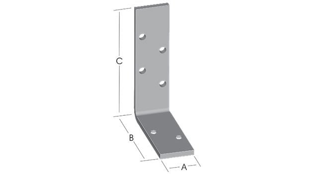 Ermo Ağır Yük Köşebent Asimetrik 90° 30x100x200 mm (195 88)