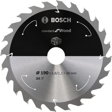 Bosch Daire Testere Bıçağı Standard For Wood 190x30 mm 24 Diş - 2608837708