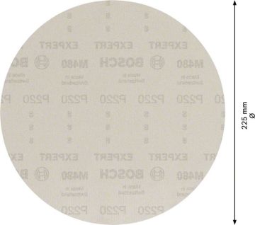 Bosch Ağ Zımpara Expert M480 Ø225 mm 220 Kum (25 Adet) Alçıpan - 2608900712
