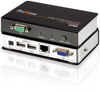 Aten Vga Kvm (Keyboard/Video Monitor/Mouse) Mesafe Uzatma Cihazı, 150 Mt, Usb Konsol, Esd Ve Gerilimdeki Ani Yükselmelere Karşı Korumalı