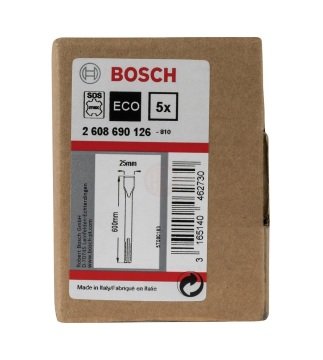 Bosch SDS Max Yassı Keski 600x25 mm (5 Adet) - 2608690126