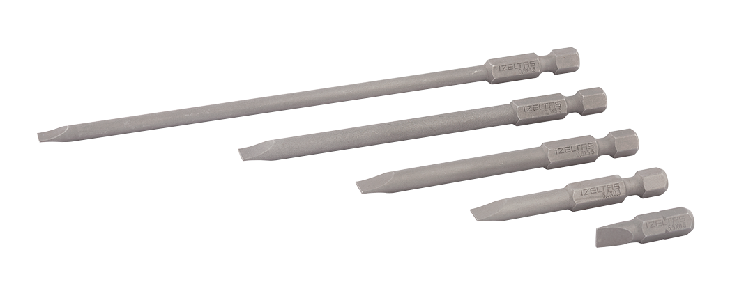 İzeltaş Düz Bits Uç 75 mm