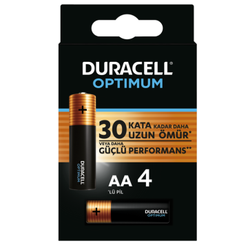 DURACELL OPTIMUM AA KALEM PİL 4LÜ