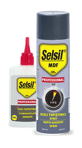 Selsil MDF Kit Hızlı Yapıştırıcı Set 400 ml + 100 Gr