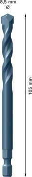 Bosch Delik Açma Testeresi Expert PC-Plus Panç Merkez Ucu eHD+sMC TCT 105 - 2608900529