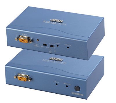 Aten Vga Kvm (Keyboard/Video Monitor/Mouse) Mesafe Uzatma Cihazı, 300 Mt, Ps/2 Konsol, Esd Ve Gerilimdeki Ani Yükselmelere Karşı Korumalı