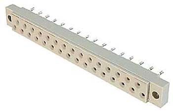Assmann Dın 41617 Connector Dın/Vg, Female, 21-Poles, Solder Tags Silver Plated