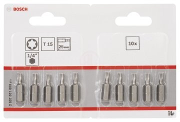 Bosch Vidalama Ucu Extra Hard T15x25 mm (10 Adet) - 2607001608