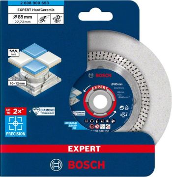 Bosch Elmas Kesme Diski Expert BFHaCeramic 85x22,23 mm - 2608900653