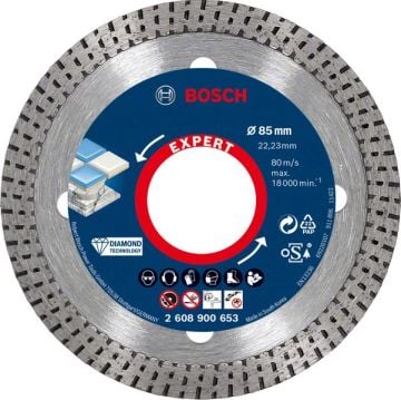Bosch Elmas Kesme Diski Expert BFHaCeramic 85x22,23 mm - 2608900653
