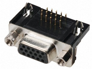 Assmann D-Sub, Right-Angled, High-Density, For Pcb Mounting, 15 - 62-Contacts