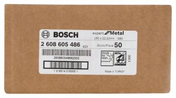 Bosch Alox Fiber Zımpara Diski R444 Expert For Metal 180x22,23 mm 60 Kum - 2608605486