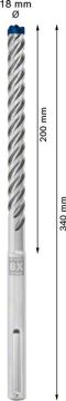 Bosch Kırıcı Delici Uç SDS-Max-8X Expert 18x340 mm (5 Adet) - 2608900263