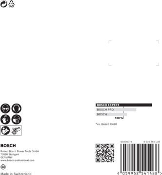 Bosch Expert Zımpara Kağıdı C470 125M 320 Kum 8 Delikli 5 Li Paket - 2608900810