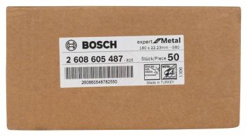 Bosch Alox Fiber Zımpara Diski R444 Expert For Metal 180x22,23 mm 80 Kum - 2608605487