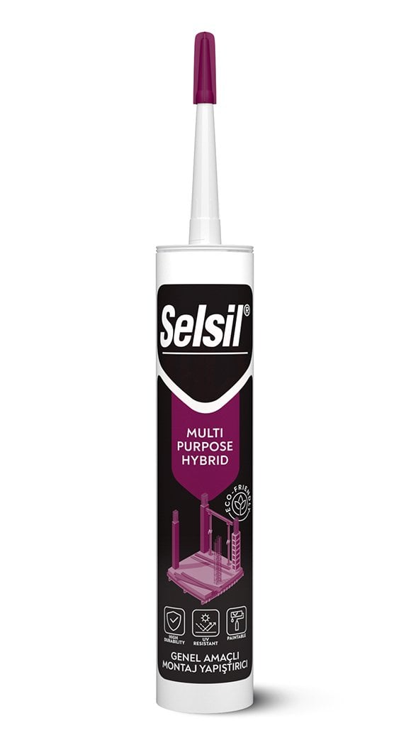 Selsil Hibrit Mastik Klasik 50 Shore A MS Polymer 290 ml Beyaz