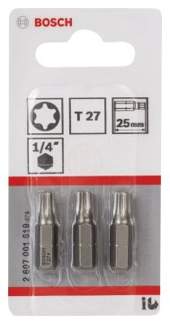 Bosch Vidalama Ucu Extra Hard T27x25 mm (3 Adet) - 2607001619