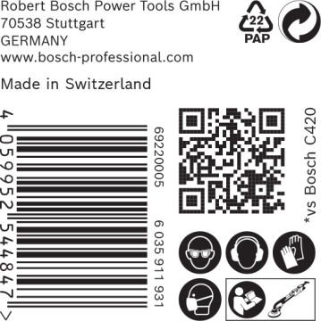 Bosch Expert Zımpara Kağıdı C470 125M 40 Kum 19 Delikli 25 Li Paket - 2608901146