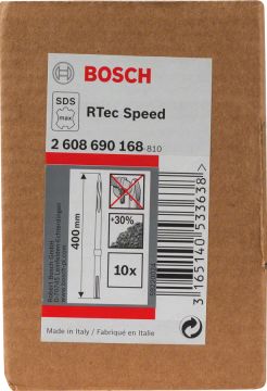 Bosch SDS Max LongLife Rtec Speed Sivri Keski 400 mm (10 Adet) - 2608690168