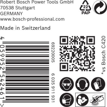 Bosch Expert Zımpara Kağıdı C470 125M 40 Kum 8 Delikli 50 Li Paket (2608900908) - 2608900908
