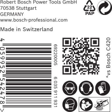 Bosch Expert Zımpara Kağıdı C470 125M 60 Kum 8 Delikli 50 Li Paket (2608900909) - 2608900909