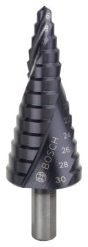 Bosch Spiral Kanallı HSS-AlTiN 13 Kademeli Matkap Ucu Üç Yüzeyli Şaft Ø6-30 mm - 2608588067