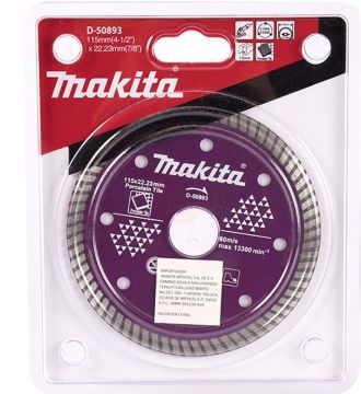 Makita Turbo Elmas Testere Mor 115x1,3x22,23 mm (D-50893)