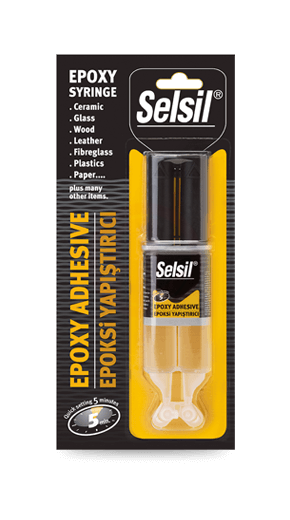 Selsil Epoksi Yapıştırıcı Enjektör 5 Dk 28 Gr
