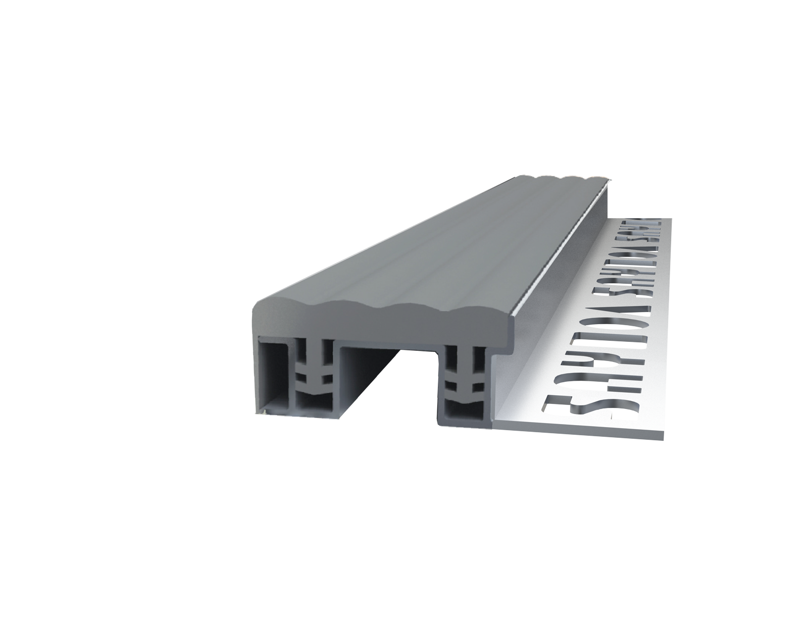 Say Alüminyum Merdiven Basamak + Pvc Fitilli Profil 2,50Mt 11 Mm Bej