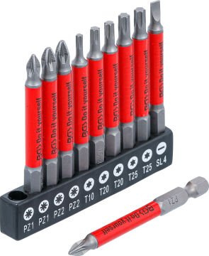 Bgs Bits Uç Seti Mıknatıslı 70 Mm 10 Parça