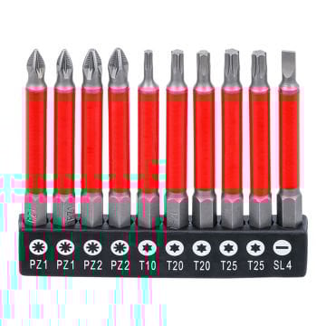 Bgs Bits Uç Seti Mıknatıslı 70 Mm 10 Parça