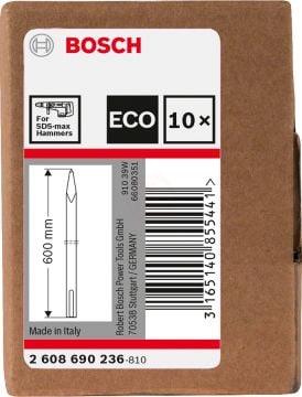 Bosch SDS Max Eco Sivri Keski 600 mm (10 Adet) - 2608690236