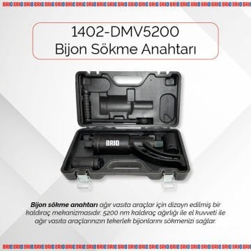 Brio Bijon Sökme Anahtarı 5200Nm Tır, Kamyon, Otobüs, Ağır Vasıta İçin