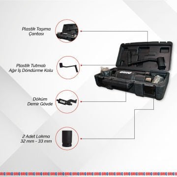 Brio Bijon Sökme Anahtarı 5200Nm Tır, Kamyon, Otobüs, Ağır Vasıta İçin
