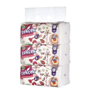 Rulopak Tekçek Bidolu Maxi Peçete 3 Katlı 24X150 3 Lü Paket