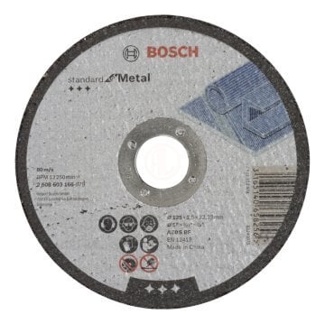 Bosch Kesme Diski Standard For Metal Düz 125x22,23x2,5 mm (A 30 S BF) - 2608603166