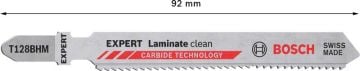 Bosch Dekupaj Testere Bıçağı Expert EnforLaminate T128BHM (3 Adet) - 2608900542